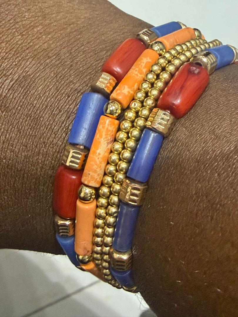 Vibrant Crystal Beaded Bracelets - Image 2